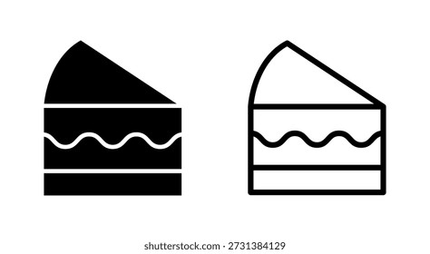 Cake icon symbol for apps and websites. Cake sign and symbol. Birthday cake icon