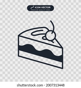 cake icon symbol template for graphic and web design collection logo vector illustration
