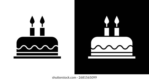 Cake icon symbol for templates, web design and infographics