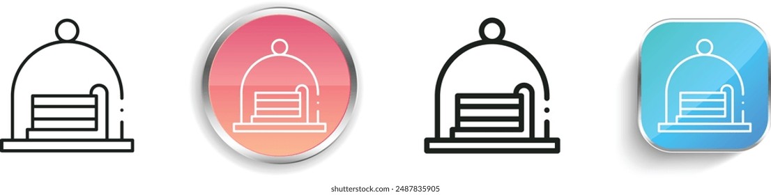 cake icon. Thin Linear, Regular and Button Style Design Isolated On White Background