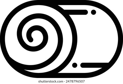 cake icon. Thin Linear Style Design Isolated On White Background