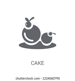 Cake icon. Trendy Cake logo concept on white background from Birthday party and wedding collection. Suitable for use on web apps, mobile apps and print media.