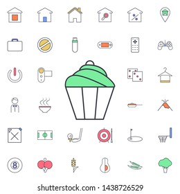 Cake icon. Universal set of web for website design and development, app development