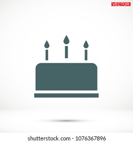 cake icon vector