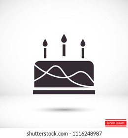 cake icon vector