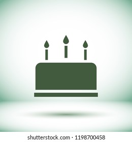 cake icon vector