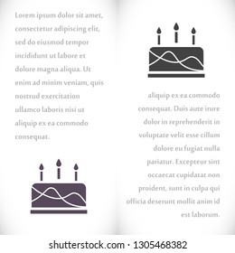 cake icon vector