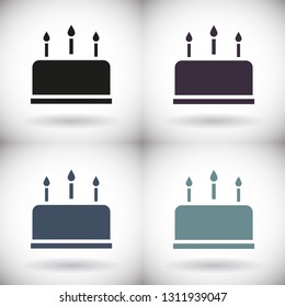 cake icon vector