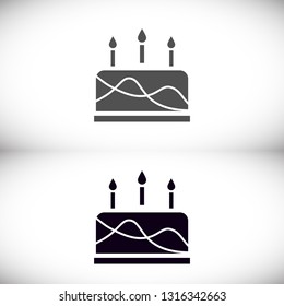 cake icon vector