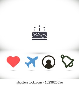 cake icon vector