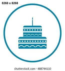 Cake Icon Vector