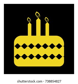 cake icon vector