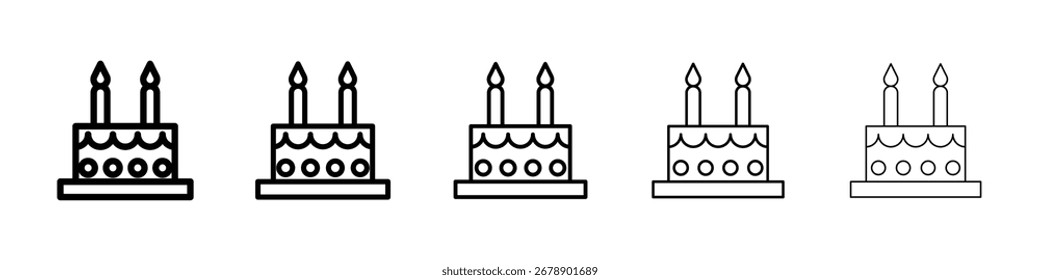 Cake icon Vector Art Illustration