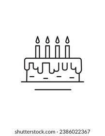 cake icon, vector best line icon.