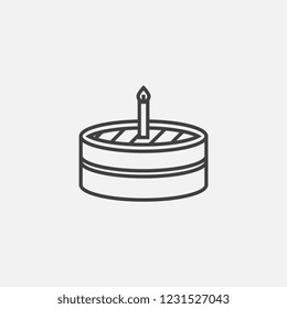 Cake icon. Vector concept illustration for design.