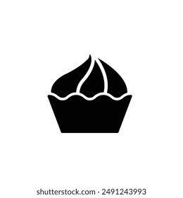 cake icon vector cupcake icon