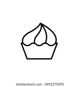 cake icon vector cupcake icon