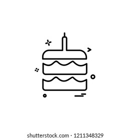 cake icon vector design