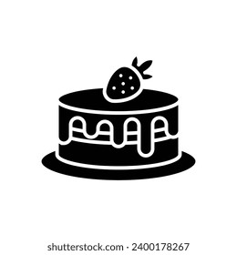 cake icon vector design template simple and clean