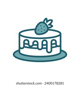 cake icon vector design template simple and clean