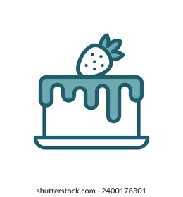cake icon vector design template simple and clean