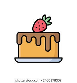 cake icon vector design template simple and clean