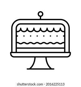 Juego de vectores de iconos de pastel. colección de signos de ilustración de postre. símbolo o logotipo dulce.