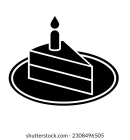Cake icon vector. dessert illustration sign. sweet symbol or logo.