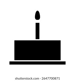 Cake icon vector. dessert illustration sign. sweet symbol. Birthday logo. Bakery web icon.