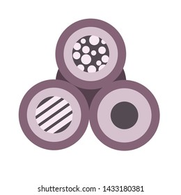 cake icon vector, flat design.