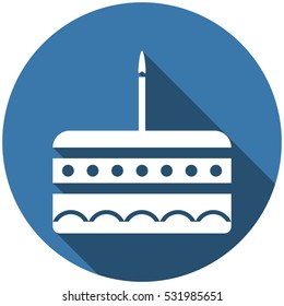 Cake Icon Vector flat design style