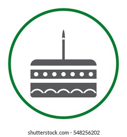 Cake Icon Vector flat design style