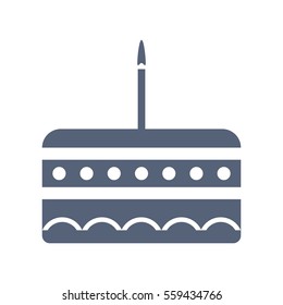 Cake Icon Vector flat design style
