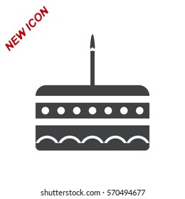 Cake Icon Vector flat design style