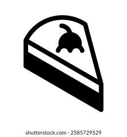 Cake Icon Vector from Food and Drink Set