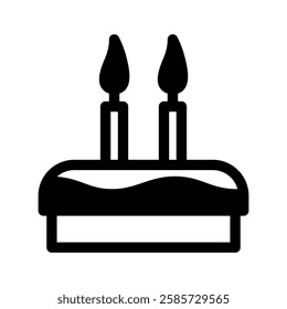Cake Icon Vector from Food and Drink Set