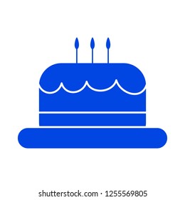 Cake icon. Vector illustration 