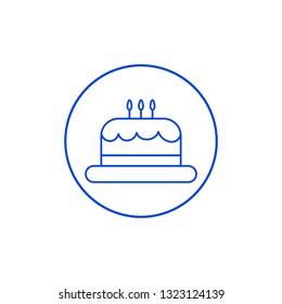 Cake icon. Vector illustration