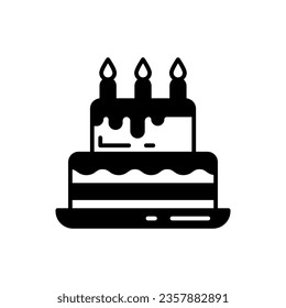 Kuchen Symbol in Vektorgrafik. Illustration