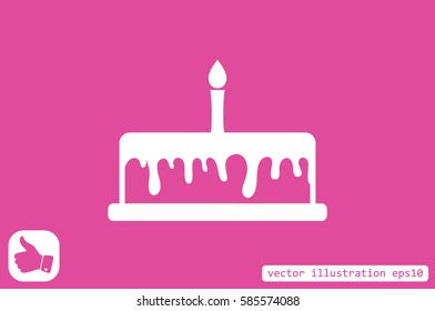 cake icon vector illustration.