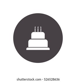 cake icon vector illustration, can be used for web and mobile design