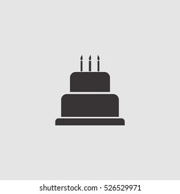 cake icon vector illustration, can be used for web and mobile design