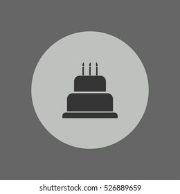 cake icon vector illustration, can be used for web and mobile design