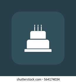 cake icon vector illustration, can be used for web and mobile design.