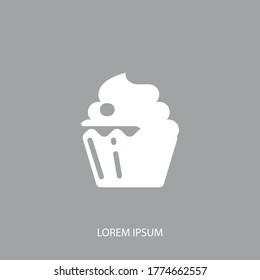 cake icon. Vector illustration EPS 10.