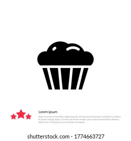 cake icon. Vector illustration EPS 10.
