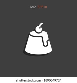 cake icon. Vector illustration EPS 10.