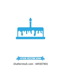 Cake icon vector illustration EPS 10.