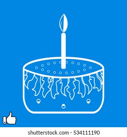 cake icon vector illustration EPS 10