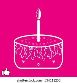 cake icon vector illustration EPS 10